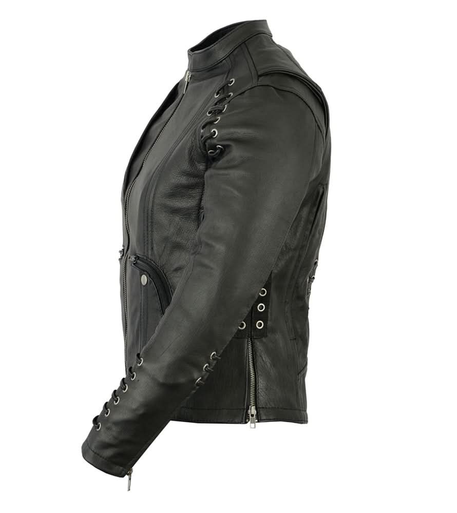 Rose Grace Women's Leather Motorcycle Jacket Women's Leather Jackets Renegade Classics