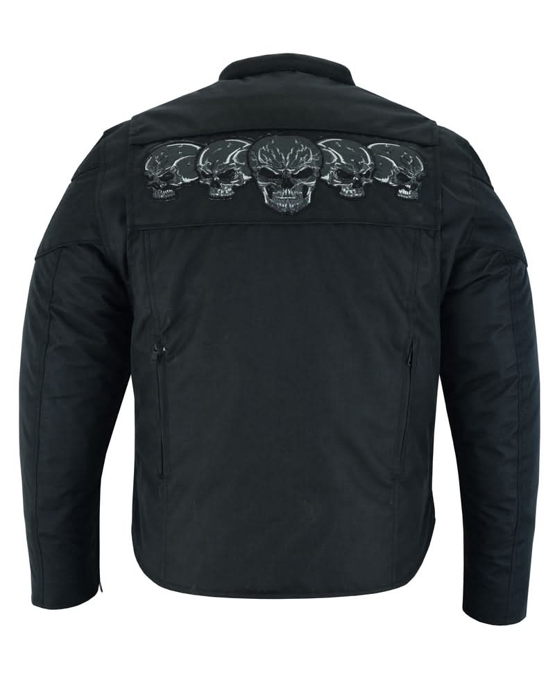 SkullShift Men's Textile Scooter Style Jacket Men's Textile Jackets Renegade Classics