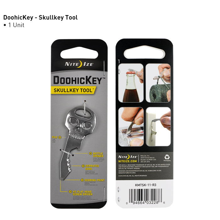 KMTSK-11-R3 DOOHICKEY® SKULLKEY(tm) KEY TOOL Wallet Chains/Key Leash Nite Ize