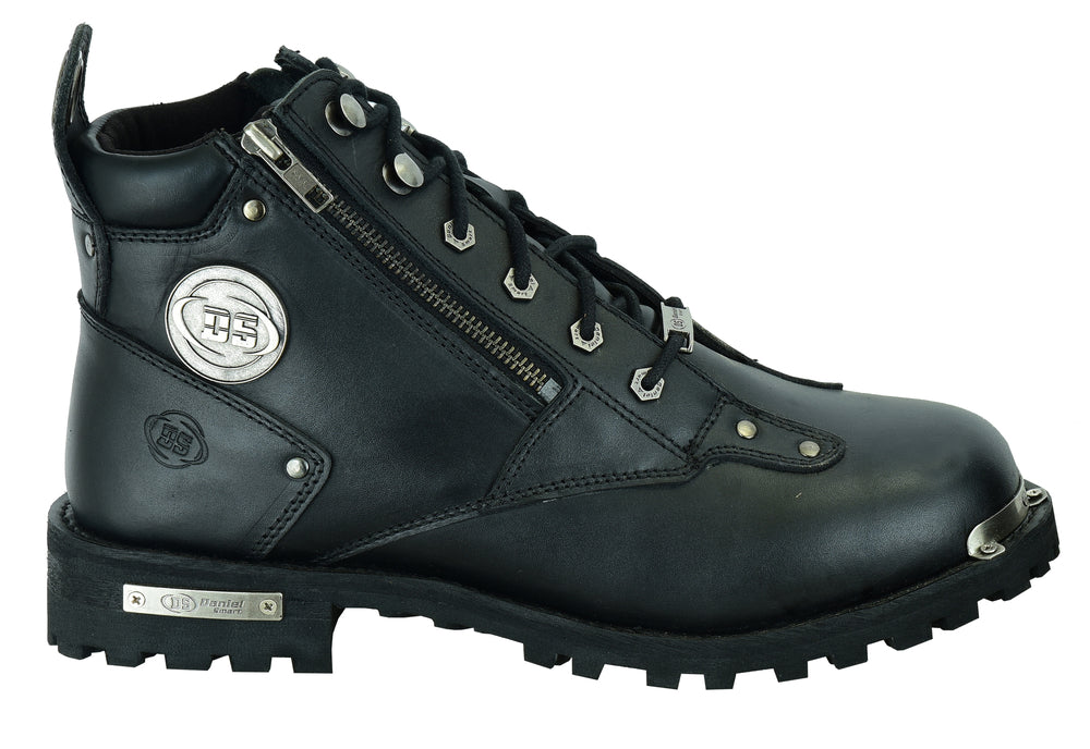 TundraGrip Men's 6'' Leather Motorcycle Boots Men's Footwear Renegade Classics