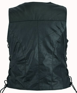 Ruvena Women's leather motorcycle vest Women's Leather Vests Renegade Classics