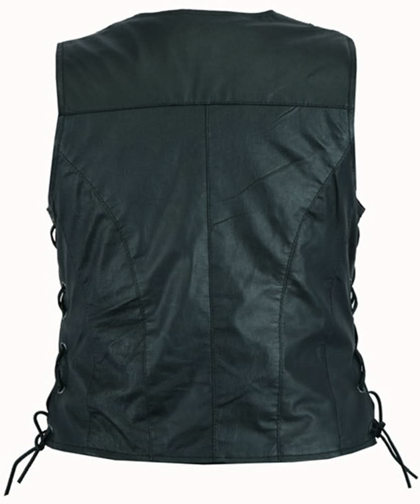 Ruvena Women's leather motorcycle vest Women's Leather Vests Renegade Classics