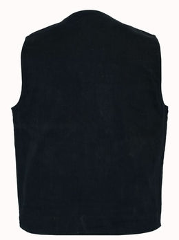 OldSchool Men's Motorcycle Denim Vest Men's Denim Vests Renegade Classics