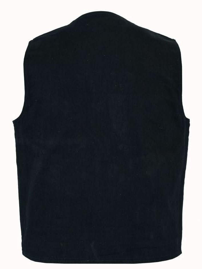 OldSchool Men's Motorcycle Denim Vest Men's Denim Vests Renegade Classics