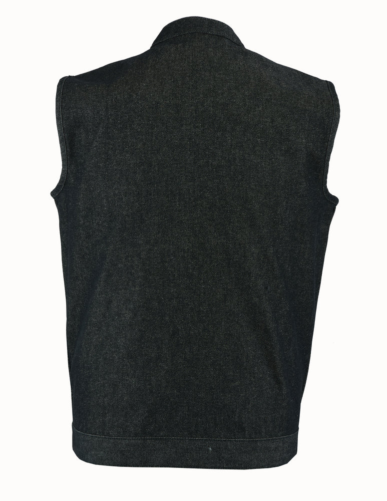 Horizon black Motorcycle Denim Vest Renegade Classics