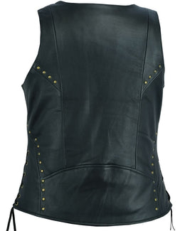 Bellua Women's leather motorcycle vest Women's Leather Vests Renegade Classics