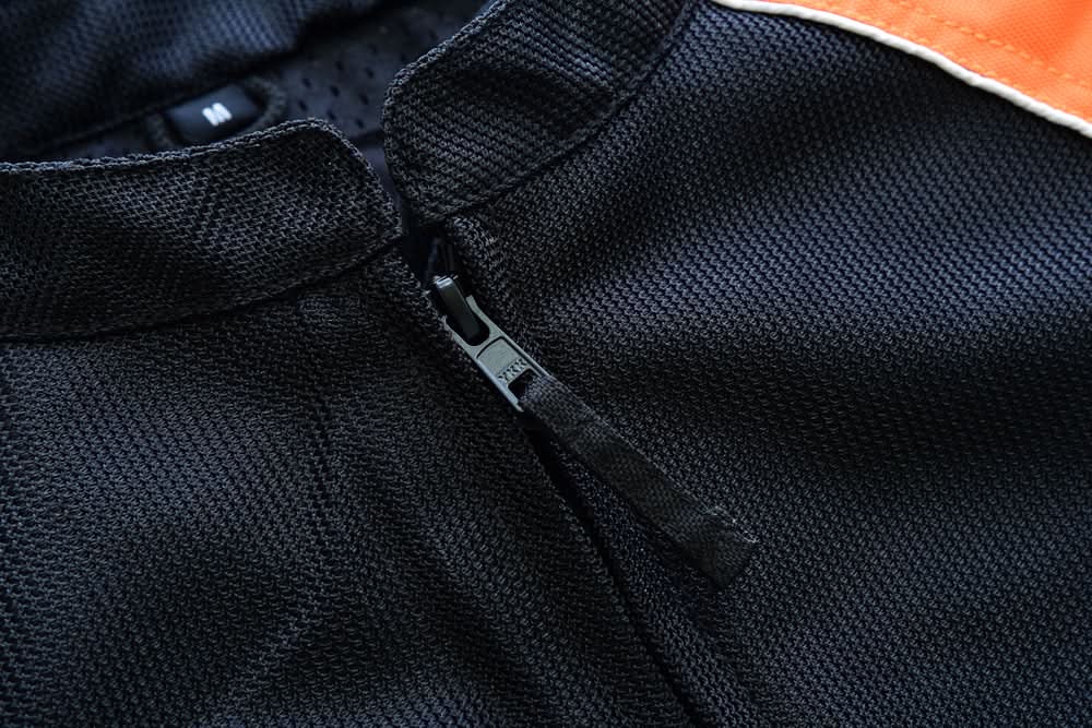 Born Flare Mesh Motorcycle Jacket - Black/Orange Women's Textile Jackets Renegade Classics