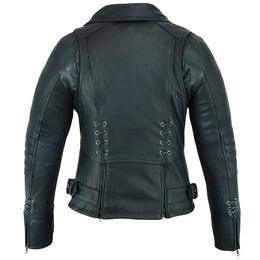 IronRose Women's Leather motorcycle Vest â€“ Black Women's Leather Jackets Renegade Classics