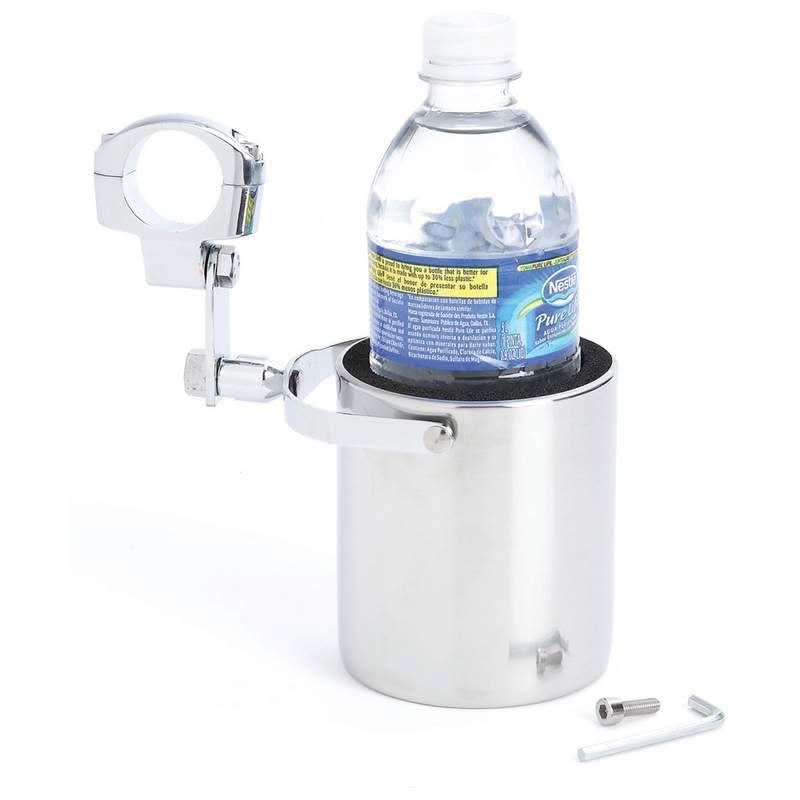 GFCUPHSS SS Motorcycle Cup Holder Motorcycle Mounts Maxam