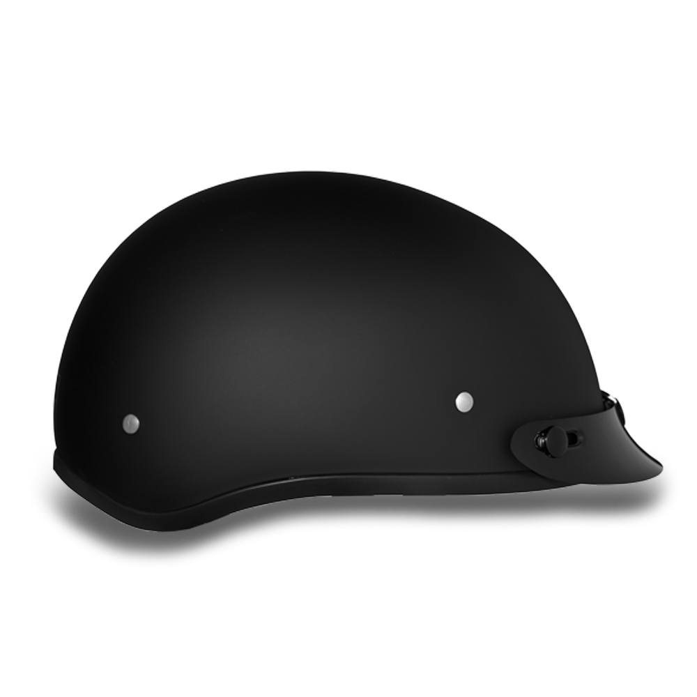 DOT Approved Daytona Skull Cap Helmet – Dull Black Helmets Daytona Helmets