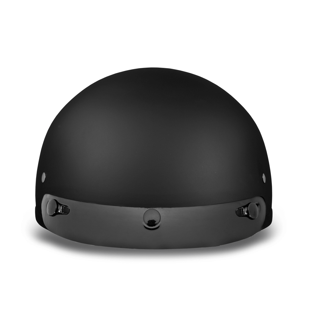 DOT Approved Daytona Skull Cap Helmet – Dull Black Helmets Daytona Helmets