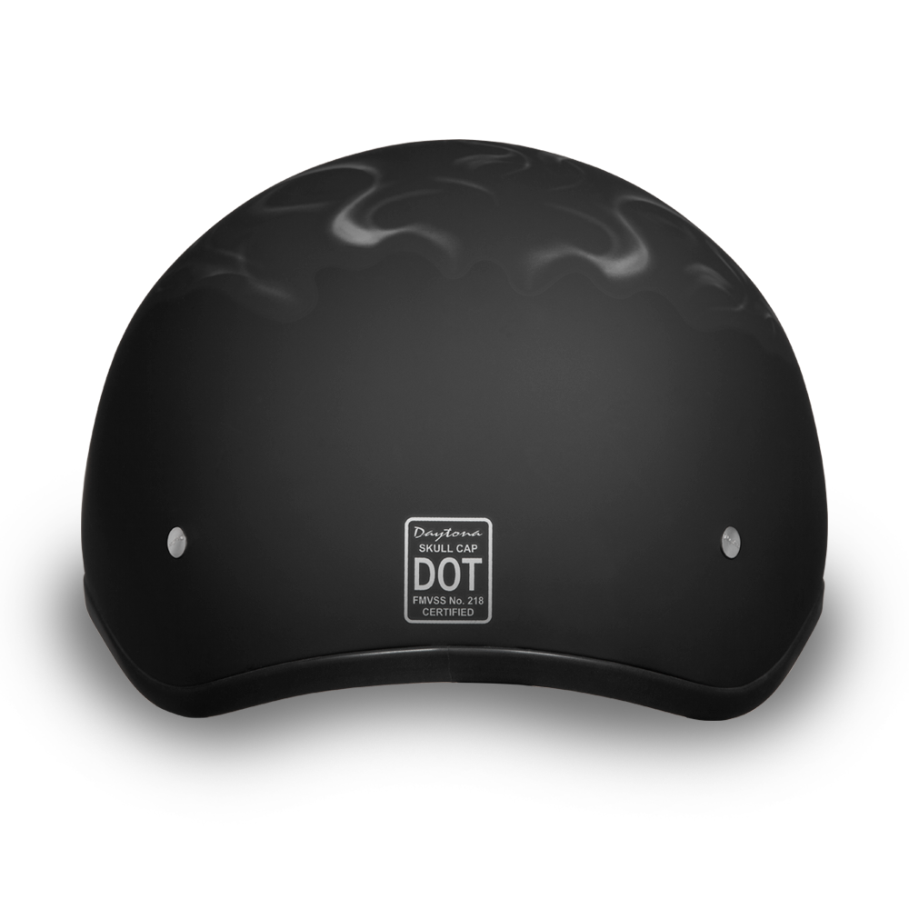 D6-PS D.O.T. DAYTONA SKULL CAP - W/ PISTONS SKULL Helmets Daytona Helmets