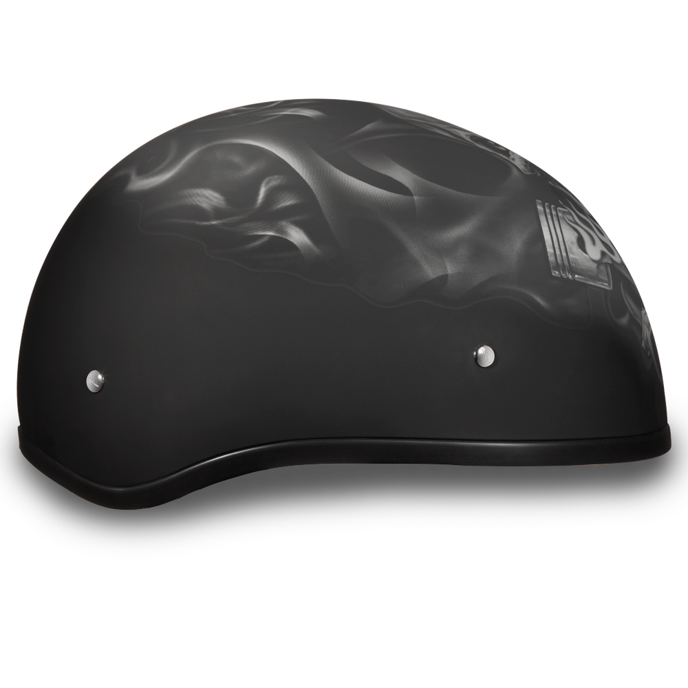 D6-PS D.O.T. DAYTONA SKULL CAP - W/ PISTONS SKULL Helmets Daytona Helmets