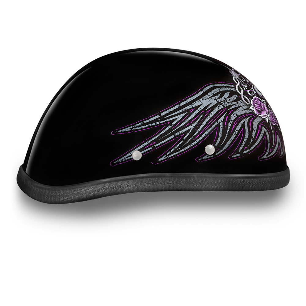 6002BWH EAGLE- W/ BARBED WIRE HEART Non-DOT Helmets Daytona Helmets