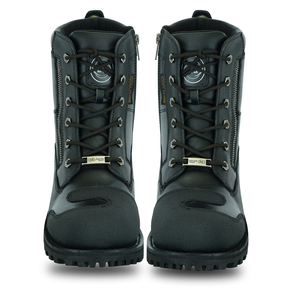 Thundersole Men's leather motorcycle boots - Black Men's Footwear Renegade Classics