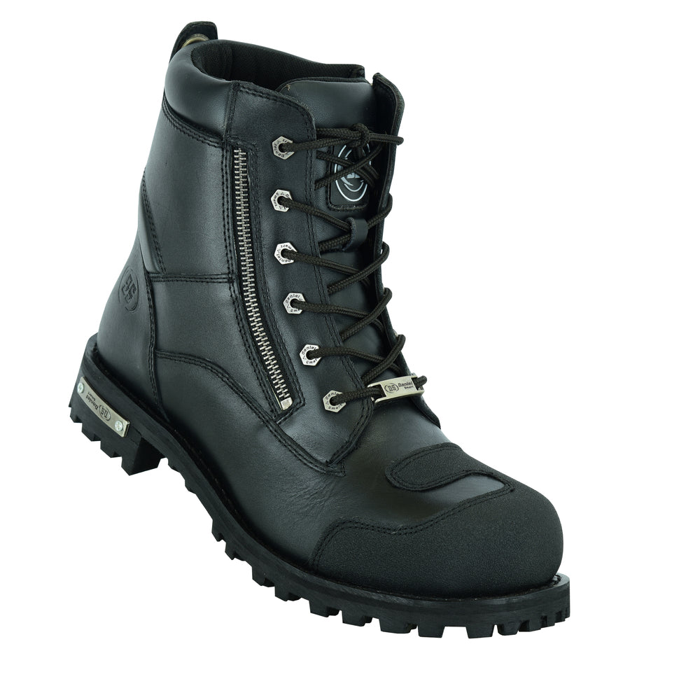 Thundersole Men's leather motorcycle boots - Black Men's Footwear Renegade Classics