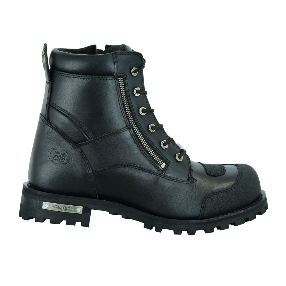 Thundersole Men's leather motorcycle boots - Black Men's Footwear Renegade Classics