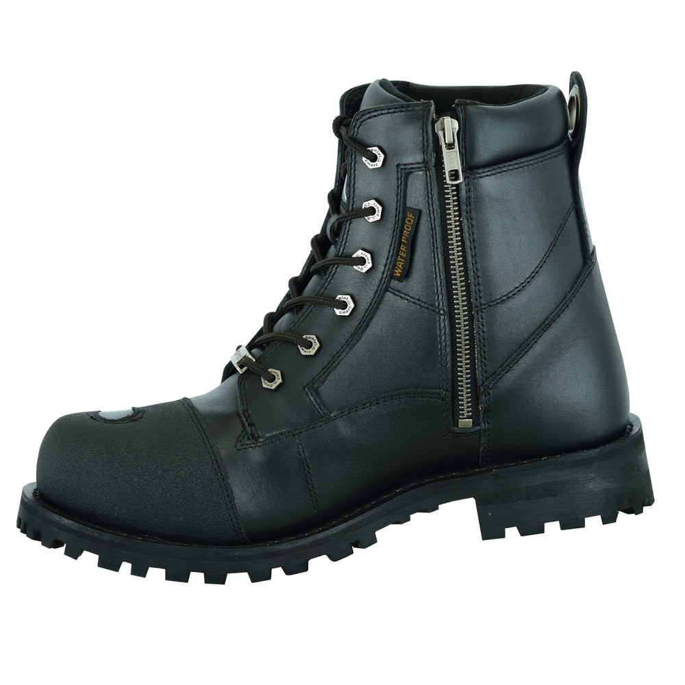 Thundersole Men's leather motorcycle boots - Black Men's Footwear Renegade Classics