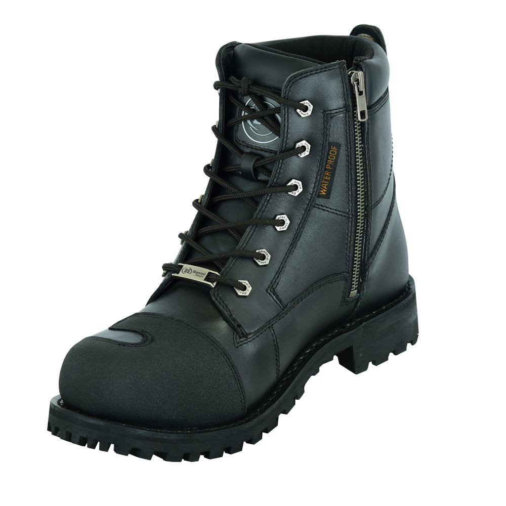 Thundersole Men's leather motorcycle boots - Black Men's Footwear Renegade Classics