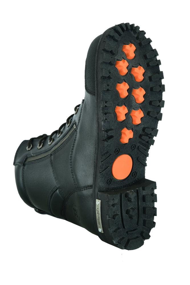 Thundersole Men's leather motorcycle boots - Black Men's Footwear Renegade Classics