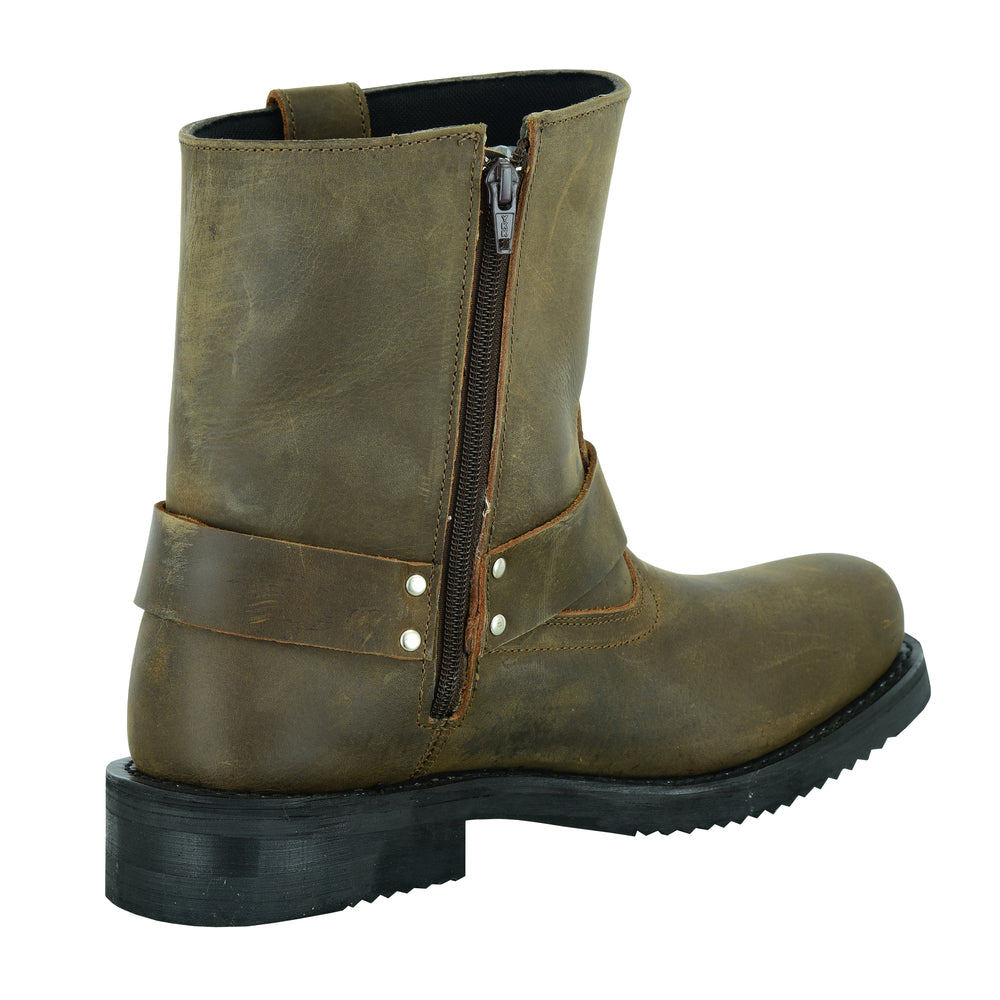 Ghoststep Men's 7" Motorcycle Leather Boots – Brown Men's Footwear Renegade Classics