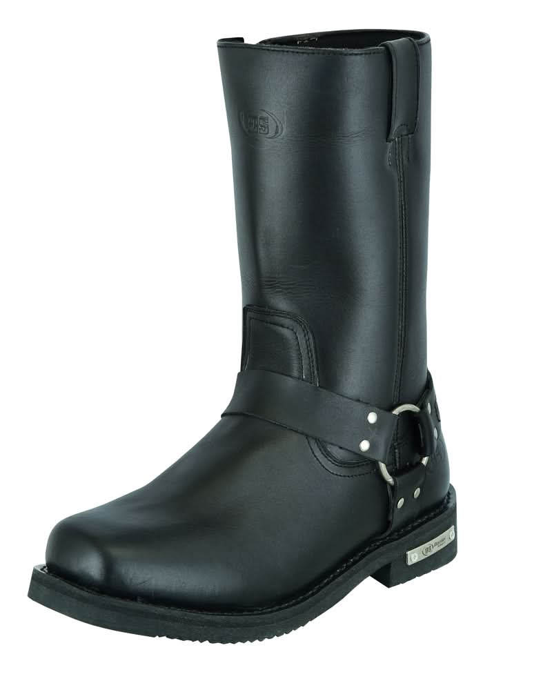Men's TitanGrip Black bikers Leather Boots Men's Footwear Renegade Classics