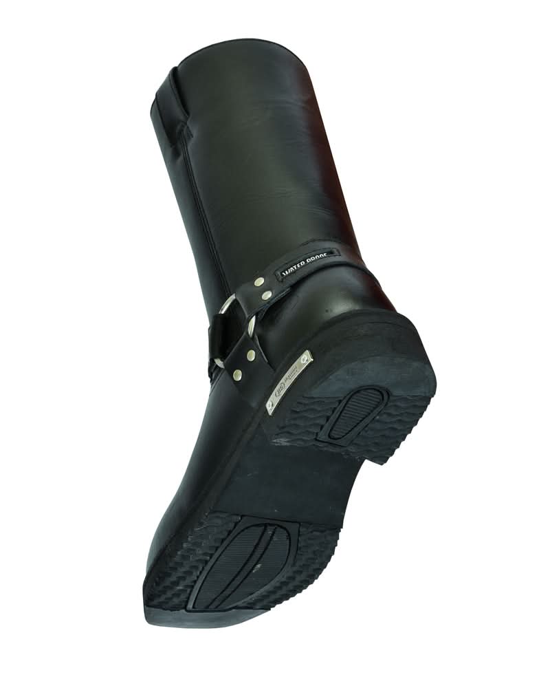 Men's TitanGrip Black bikers Leather Boots Men's Footwear Renegade Classics