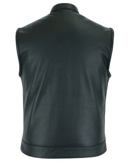 AeroRider Blackhawk Men's Leather biker Vest Men's Leather Vests Renegade Classics