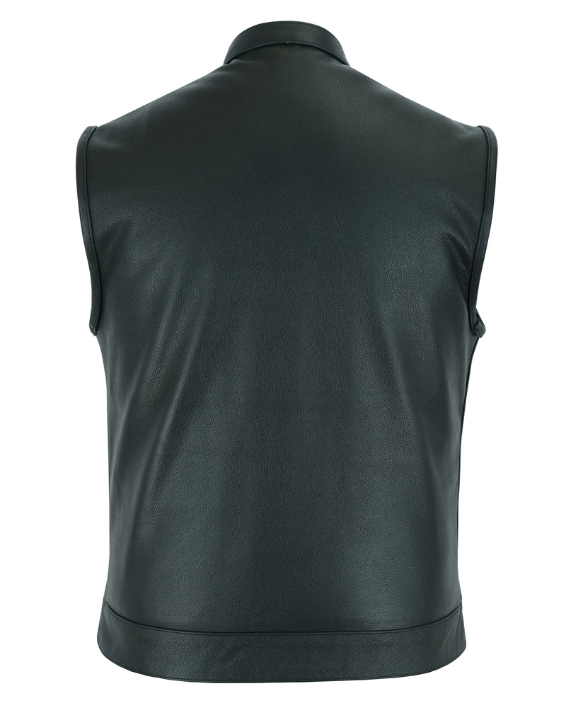 AeroRider Blackhawk Men's Leather biker Vest Men's Leather Vests Renegade Classics