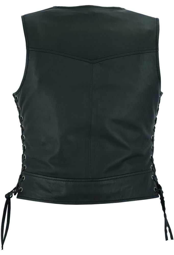 Zellis Women's leather motorcycle vest – Renegade Classics