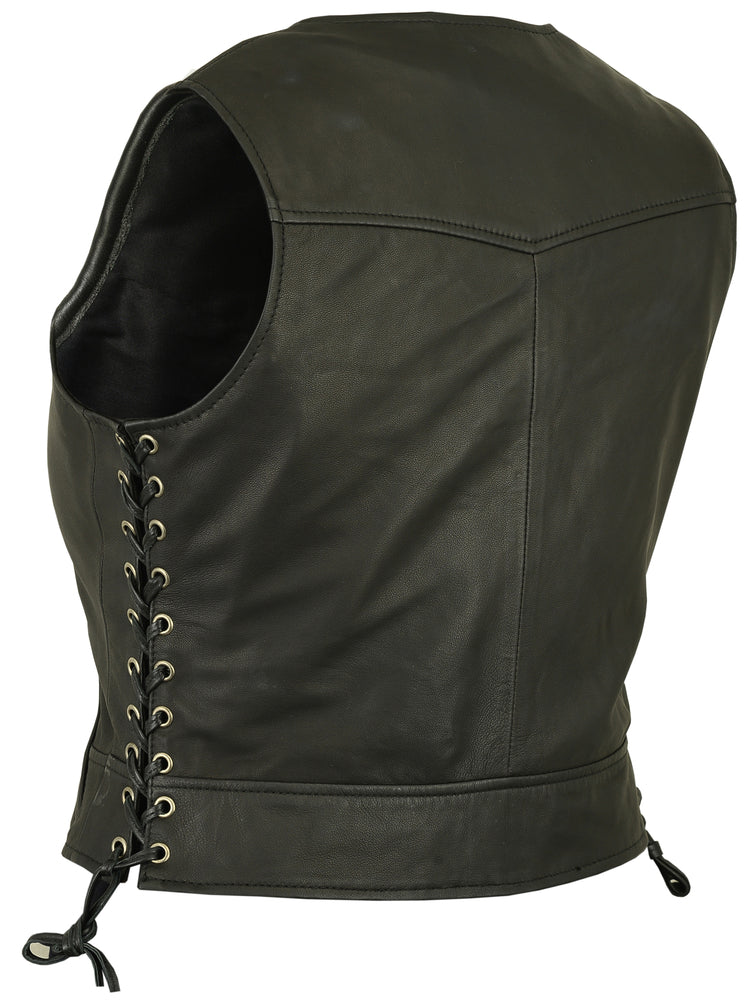 ジャケット・アウター 90's DS.PILOT black leather design vest Black Hawk Men's Leather Motorcycle Vest – Renegade Classics