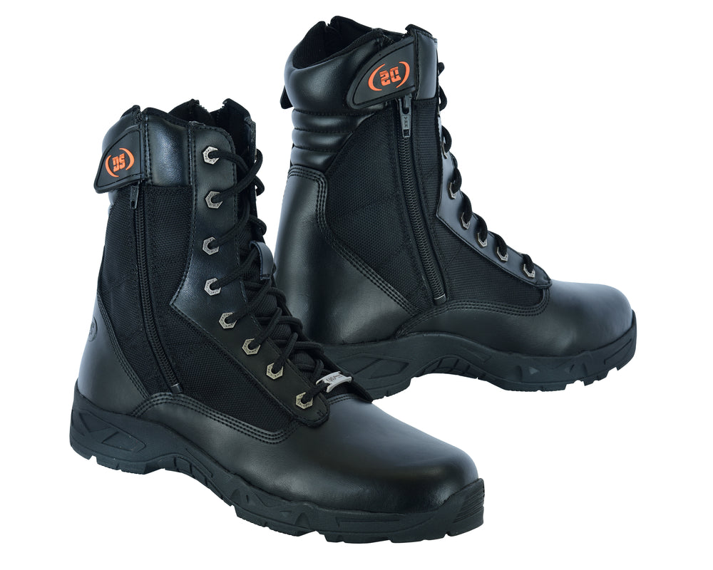 Trailstomp Men's 9" Black Motorcycle Boots Men's Footwear Renegade Classics