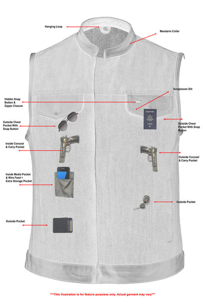 Broken Blue womens denim vest Women's Denim Vests Renegade Classics