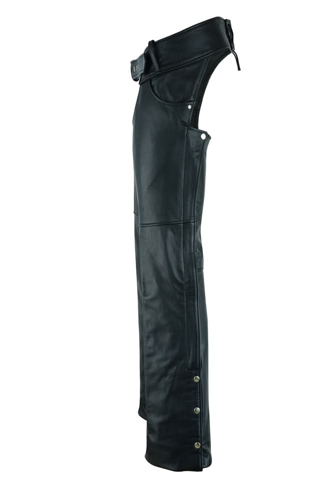 Wrangler leather motorcycle chaps - Black Chaps & Pants Renegade Classics