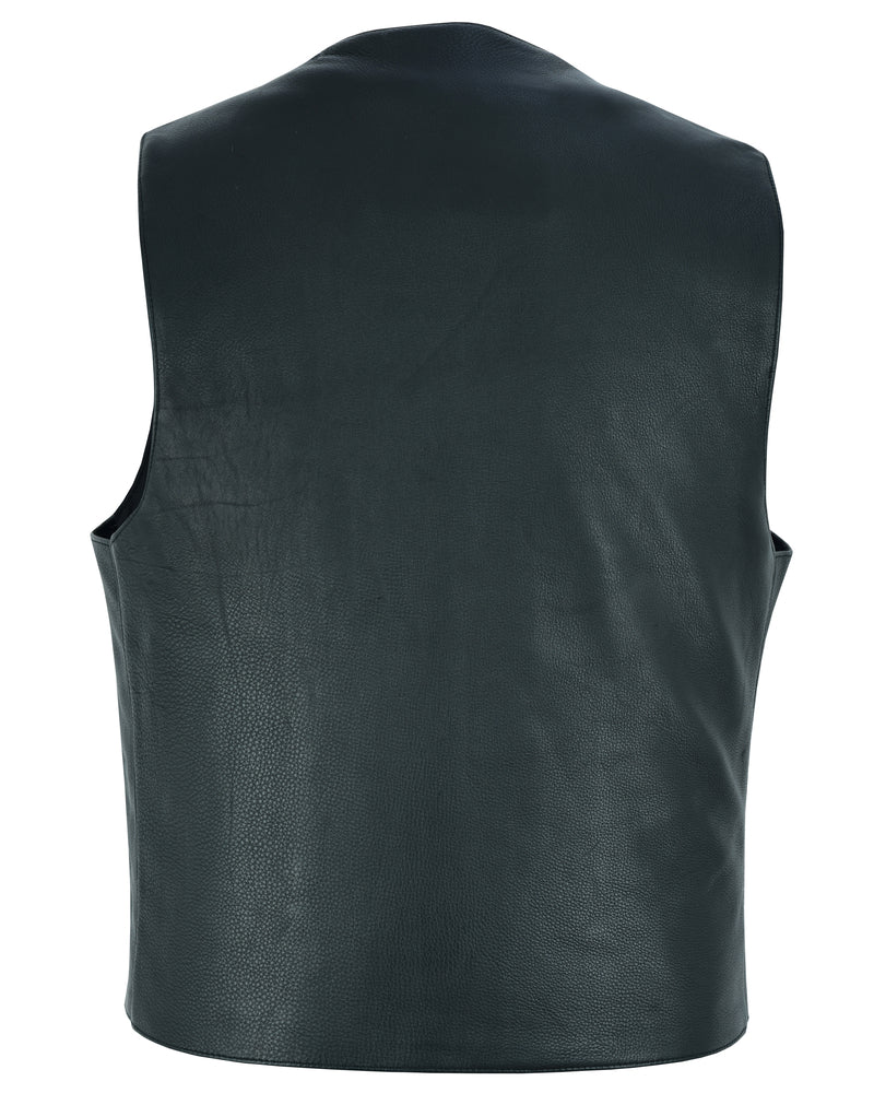 Rockus Motorcycle Leather Vest Men's Leather Vests Renegade Classics