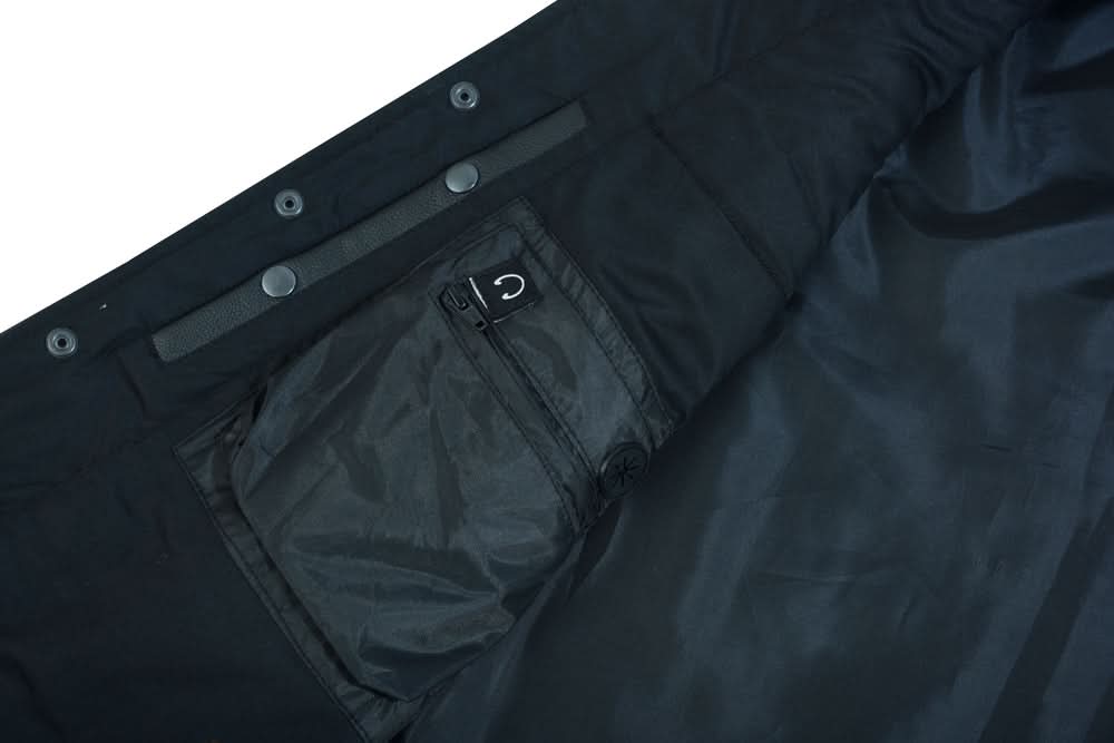 Curated Men's Tall Biker Leather Vest- Black Men's Leather Vests Renegade Classics