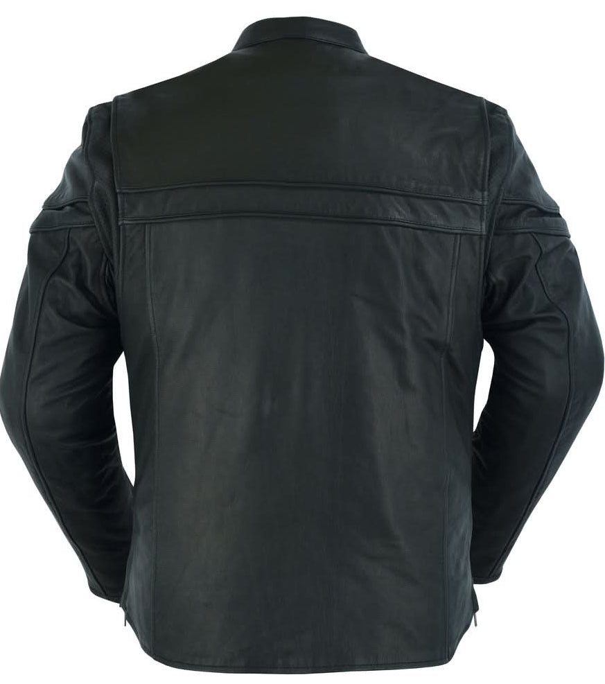 Flexer Men’s Black Lightweight Leather Jacket Men's Leather Jackets Renegade Classics