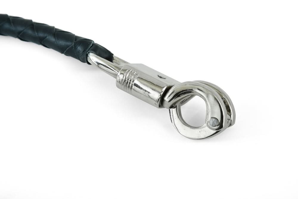 GBW201 Leather Handlebar Fringe - Black Whips Renegade Classics