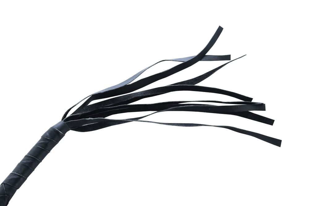 GBW201 Leather Handlebar Fringe - Black Whips Renegade Classics