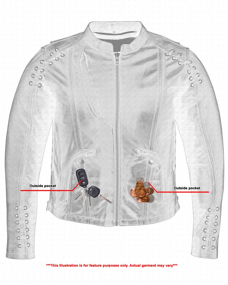 Rose Grace Women's Leather Motorcycle Jacket Women's Leather Jackets Renegade Classics
